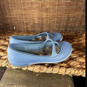 Crocs Women's Sz 6 Blue Slip On Crocband Winter Mary Jane Shoes